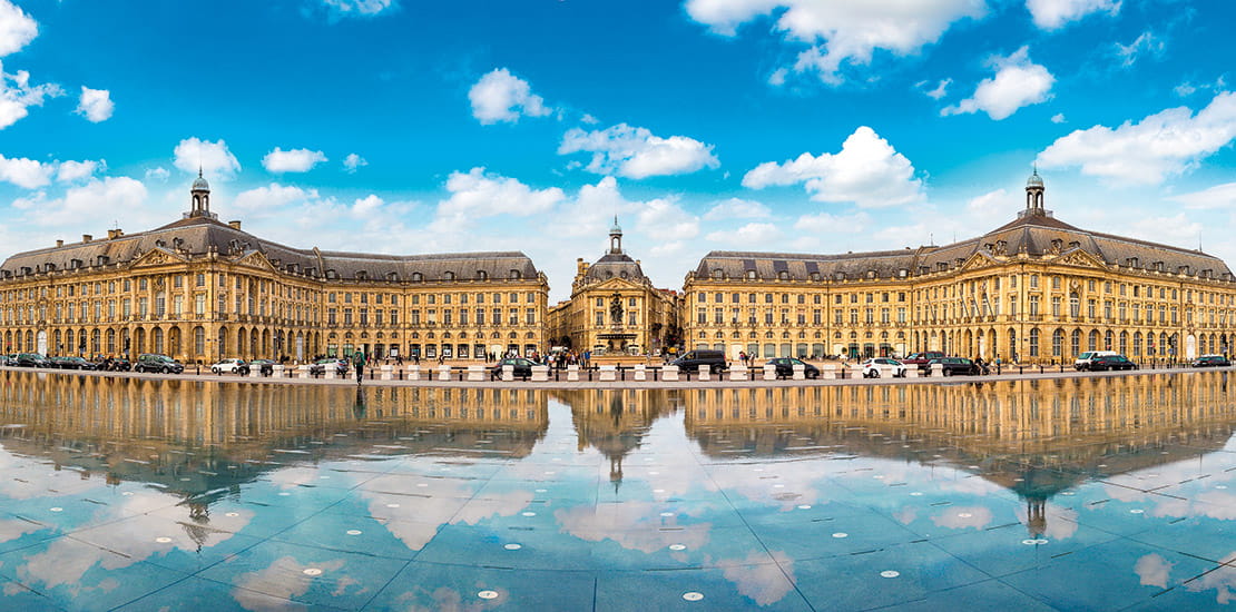 Place de la Bourse in Bordeaux, France